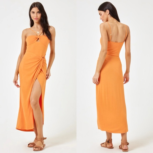 L*space Aya Midi Dress Taramind-Tamarind Size Medium - Picture 1 of 7